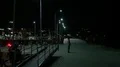 Nightshot quay scenery in a domestic indonesian harbor HD Footage