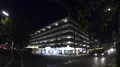 Nightshot street scenery with bus traffic in Brunswick city - Braunschweig 4k or 4k+ Resolution