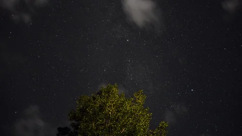 Nightsky | Suhl | Germany Video stock 89378622