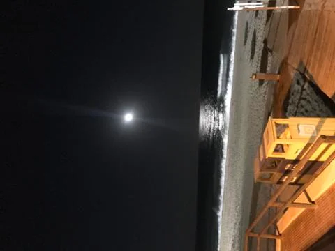 Nighttime at the beach Foto stock