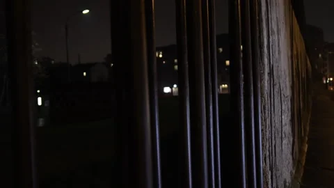 Nighttime Berlin, Berlin Wall Monument, Night view Stock Footage 340664781