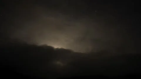 Nighttime cloudscape Stock Footage 63296377