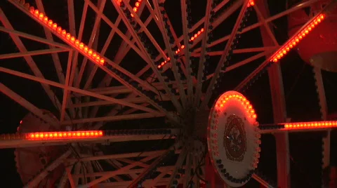 Nighttime at the County Fair Stock Footage 866025