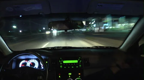 Nighttime Driving  Video stock 1064953
