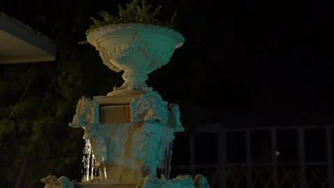 Nighttime Fountain Video stock 314899253