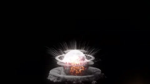 Nighttime Lightning Strike Explosion Stock Footage 325329846