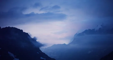 Nighttime in Mountains Stock Footage 169904199