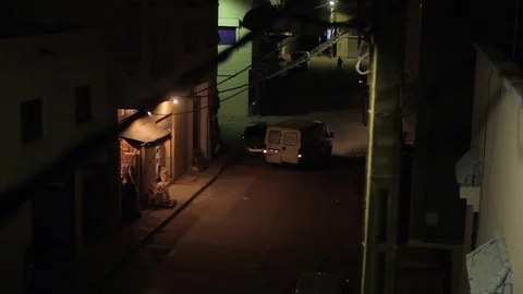 Nighttime in Oualidia, Morocco Video stock 76846675