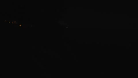 Nighttime On A Path In A Tropical Forest With Flashlights - POV Stock Footage 273509747