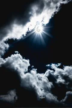 Nighttime sky with clouds, bright full moon would make a great background. Stock Photos