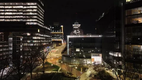 Nighttime Sky - Richmond, VA Stock Footage 336417973