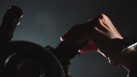 Nighttime telescope tuning. Silent night focus adjustment. Closeup of precise Stock Footage 329801467