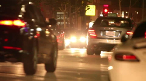 Nighttime traffic Stock Footage 46805672