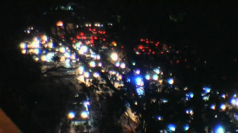 Nighttime traffic in LA Stock Footage 759899