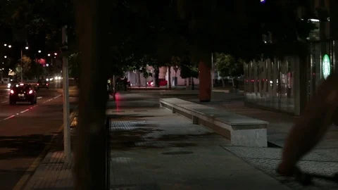 Nighttime urban area Stock Footage 77046961