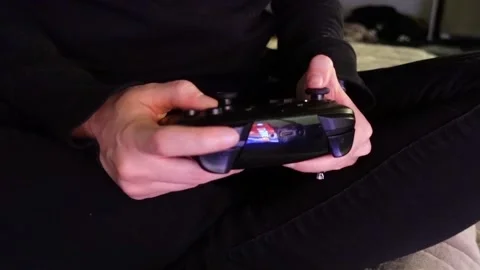 Nighttime Video Gaming Stock Footage 147833796