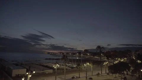 Nighttime View of Sitges 库存影片 260237819