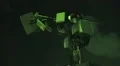 Nightvison CCTV Security Camera At Night City Skyline Of Busan South Korea 02 HD HD Footage