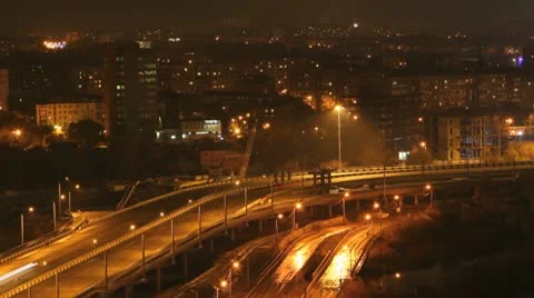 Nightway Stock Footage 8986643