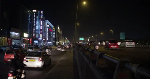 Nighty life in India Stock Footage 154646648