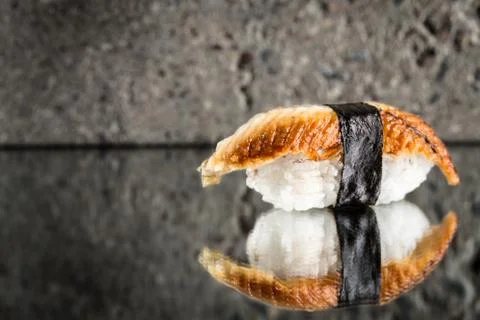 Nigiri sushi with eel Stock Photos