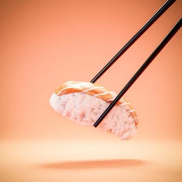 Nigiri Sushi with salmon Stock Illustration