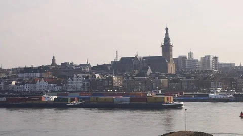 Nijmegen Cityscape Stock Footage 117634360
