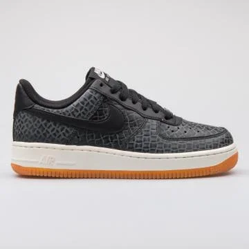 Nike Air Force 1 07 Premium black sneaker Stock Photos