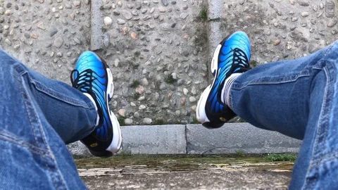 Nike Air Max Plus TN Hyperblue Stock Footage 114002596