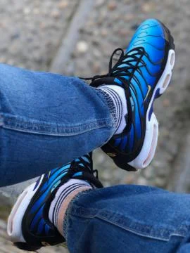 Nike Air Max Plus TN Hyperblue Stock Photos