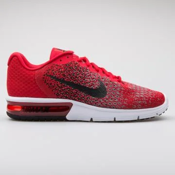 Nike Air Max Sequent 2 red sneaker Stock Photos