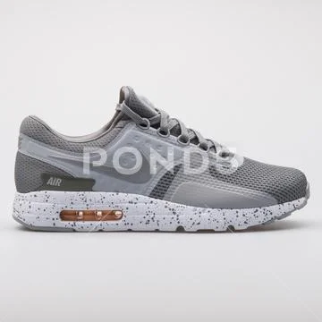 Nike Air Max Zero Premium grey and white sneaker Stock Photos