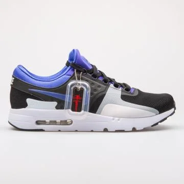 Nike Air Max Zero QS black, violet and white sneaker Foto stock