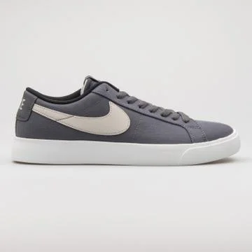 Nike Blazer Low GT grey and white sneaker Stock Photos