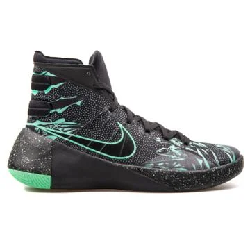 Nike Hyperdunk 2015 Premium black and green sneaker Stock-Fotos