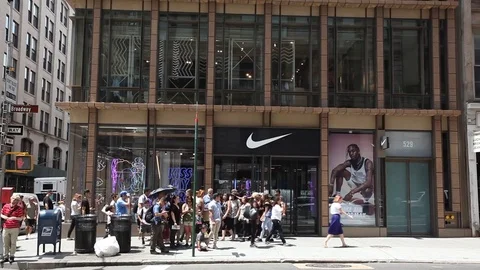529 Broadway Soho Nike Store Nike Store Soho New York City Stock