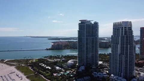 Nikki Beach Residences Miami Beach Stock Footage