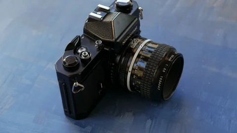 Nikkormat Camera 스톡 동영상 124859837