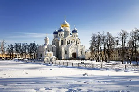 Nikolo-Ugresh monastery (1380). The Transfiguration cathedral Stock Photos