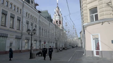 Nikolskaya str 5 Stock Footage 128190788