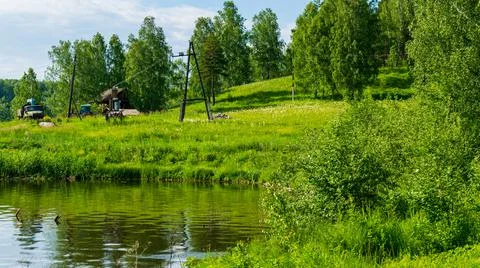 Никольский пруд Stock Photos