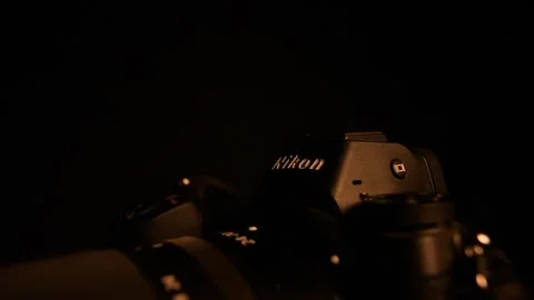 Nikon Z6 mirrorless digital camera dark view Stock Footage 150081721