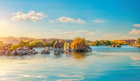 Nile in Aswan Stock Photos