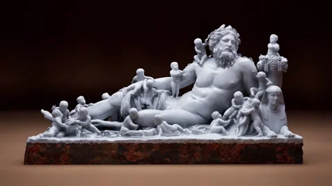 Nile God Statue Animation Video stock 325905694