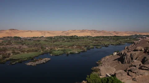 The Nile near Aswan, Egypt Stock Footage 34682167