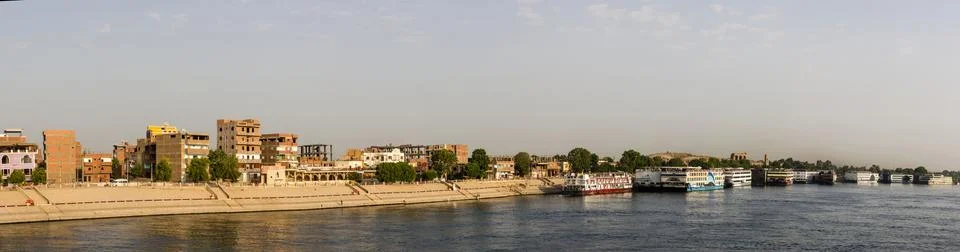 Nile panoramic Stock Photos