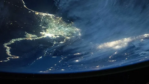 The Nile Riiver from space. Stock Footage 91187693