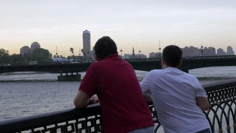 The Nile River In Cairo, Egypt Stock Footage 158035137