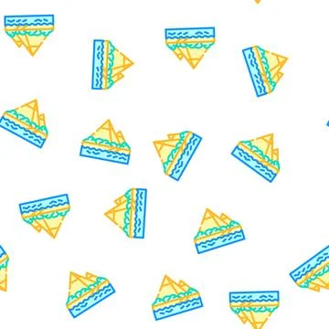 Nile river vector seamless pattern Illustrazione stock
