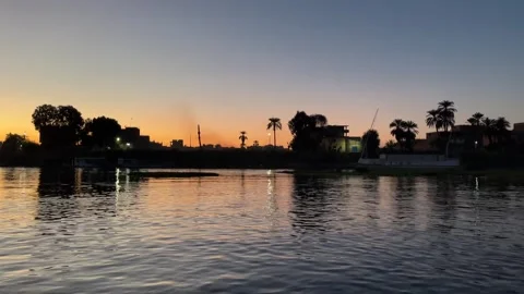 The Nile in Upper Egypt Stock Footage 302400229